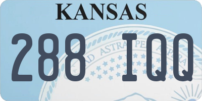 KS license plate 288IQQ