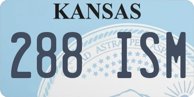 KS license plate 288ISM