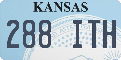 KS license plate 288ITH