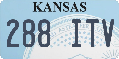 KS license plate 288ITV
