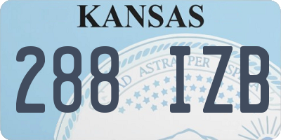 KS license plate 288IZB