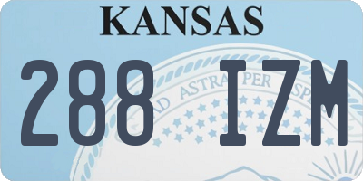 KS license plate 288IZM