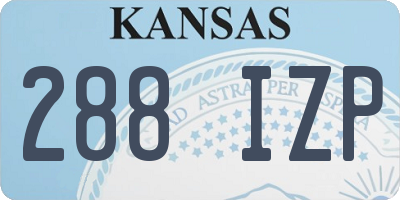 KS license plate 288IZP