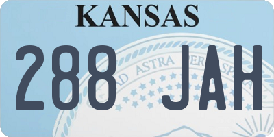KS license plate 288JAH