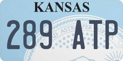 KS license plate 289ATP