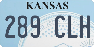 KS license plate 289CLH