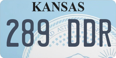 KS license plate 289DDR