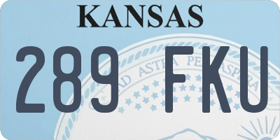 KS license plate 289FKU