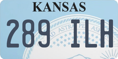 KS license plate 289ILH