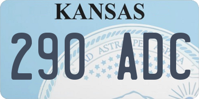 KS license plate 290ADC