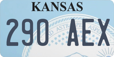 KS license plate 290AEX