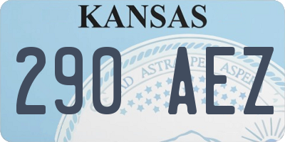 KS license plate 290AEZ