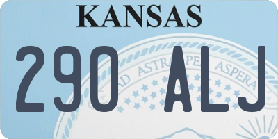 KS license plate 290ALJ