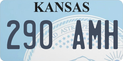 KS license plate 290AMH