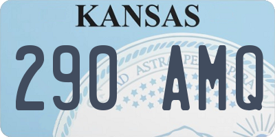 KS license plate 290AMQ
