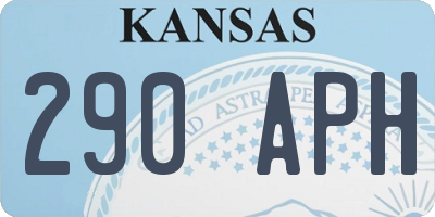 KS license plate 290APH