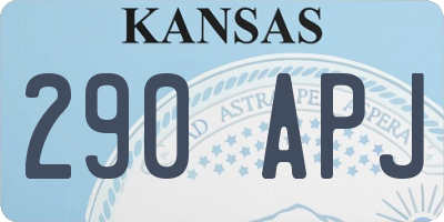 KS license plate 290APJ