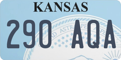 KS license plate 290AQA