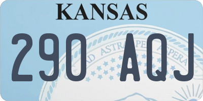 KS license plate 290AQJ