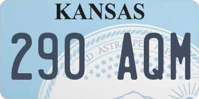 KS license plate 290AQM