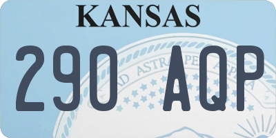 KS license plate 290AQP