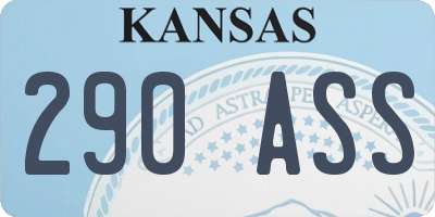 KS license plate 290ASS