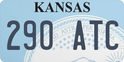 KS license plate 290ATC