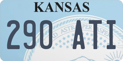 KS license plate 290ATI