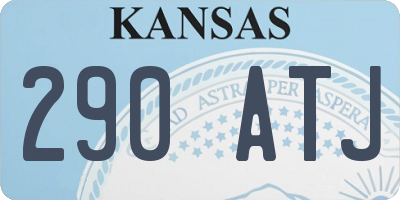 KS license plate 290ATJ