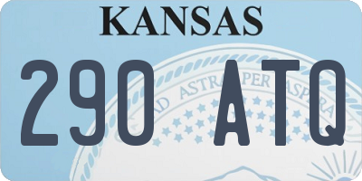 KS license plate 290ATQ