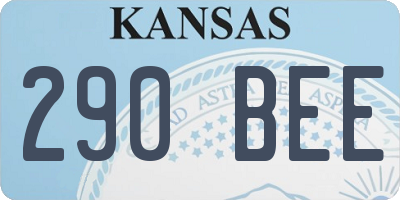 KS license plate 290BEE