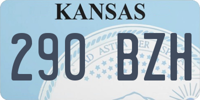 KS license plate 290BZH