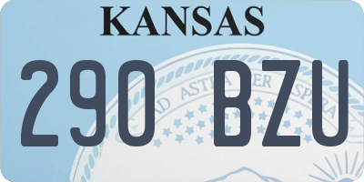 KS license plate 290BZU