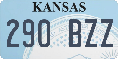 KS license plate 290BZZ