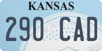 KS license plate 290CAD