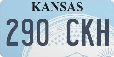 KS license plate 290CKH