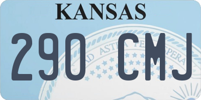 KS license plate 290CMJ