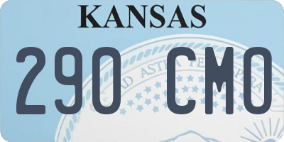 KS license plate 290CMO