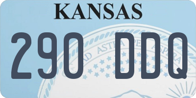 KS license plate 290DDQ