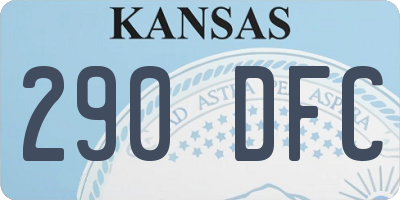KS license plate 290DFC