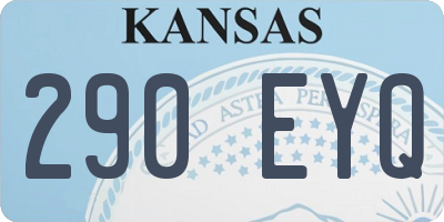 KS license plate 290EYQ