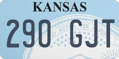 KS license plate 290GJT