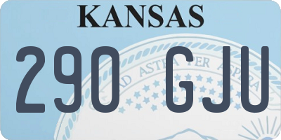 KS license plate 290GJU
