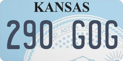KS license plate 290GOG