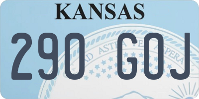 KS license plate 290GOJ
