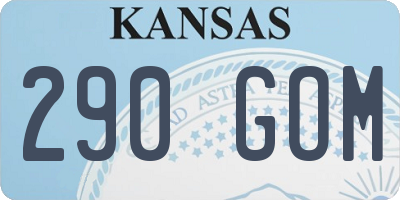 KS license plate 290GOM