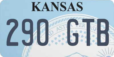 KS license plate 290GTB