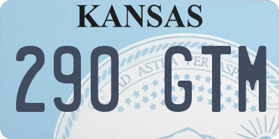 KS license plate 290GTM