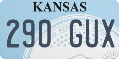KS license plate 290GUX
