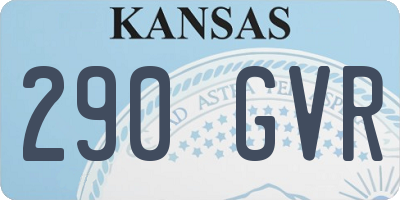 KS license plate 290GVR